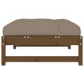 Miniatyrbillede 6 af 10: Enheder til udendørs modulsofa - Living udendørs fodskammel 120x80 cm massivt fyrretræ honningbrun
