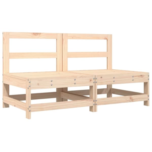 Moduler till utomhussoffa - Living Mittensoffor med dynor 2 st massiv furu