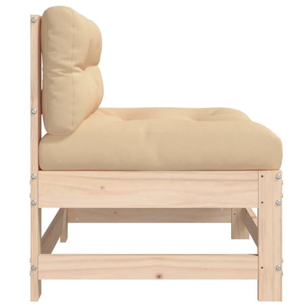 Moduler till utomhussoffa - Living Mittensoffor med dynor 2 st massiv furu