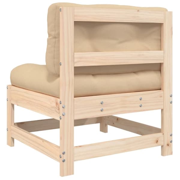 Moduler till utomhussoffa - Living Mittensoffor med dynor 2 st massiv furu