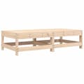 Miniatyrbillede 4 af 11: Enheder til udendørs modulsofa - Living fodskammel til haven 2 stk. med hynder massivt fyrretræ