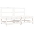 Miniatyrbillede 4 af 11: Enheder til udendørs modulsofa - Living midtermoduler til sofa 2 stk. med hynder massivt fyrretræ hvid