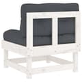 Miniatyrbild 6 av 10: Moduler till utomhussoffa - Living Mittensoffa med dynor vit massiv furu