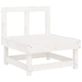 Miniatyrbild 7 av 10: Moduler till utomhussoffa - Living Mittensoffa med dynor vit massiv furu