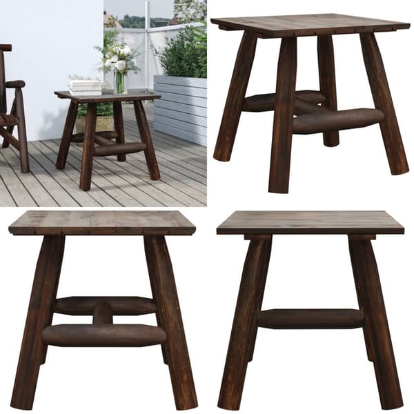 Sidebord 49x49x50 cm massivt grantræ - Sidebord - Sideborde - Home & Living