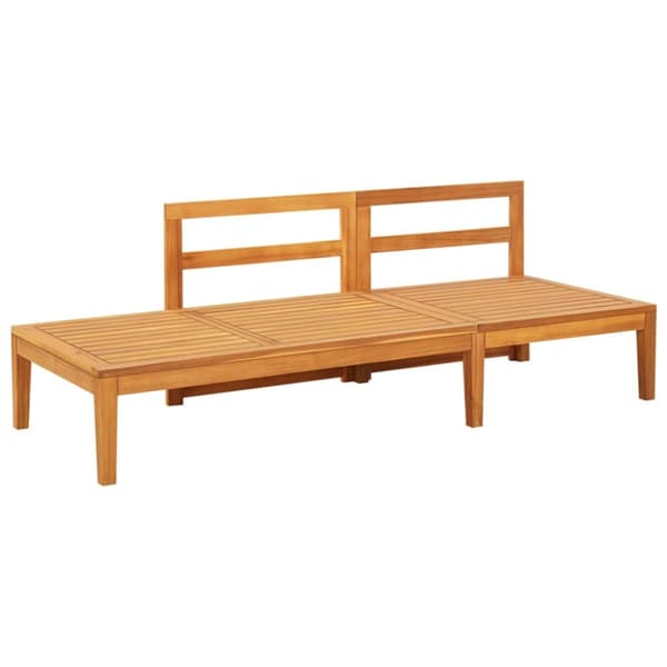 Trädgårdsbänk med bord mörkgrå kuddar massivt akaciaträ - Trädgårdsbänk - Trädgårdsbänkar - Home & Living