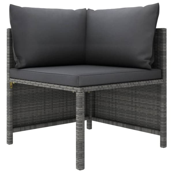 Sofasæt 2 dele med hynder polyrattan grå - Havesofasæt - Sofasæt - Home & Living