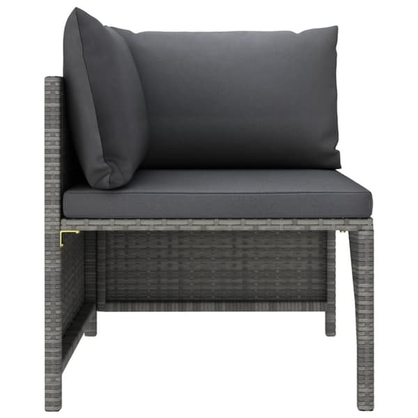 Sofasæt 2 dele med hynder polyrattan grå - Havesofasæt - Sofasæt - Home & Living