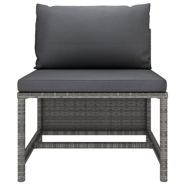 Sofasæt 2 dele med hynder polyrattan grå - Havesofasæt - Sofasæt - Home & Living