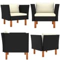 Miniatyrbillede 1 af 7: Havesofa polyrattan og massivt eukalyptustræ -  - Home & Living