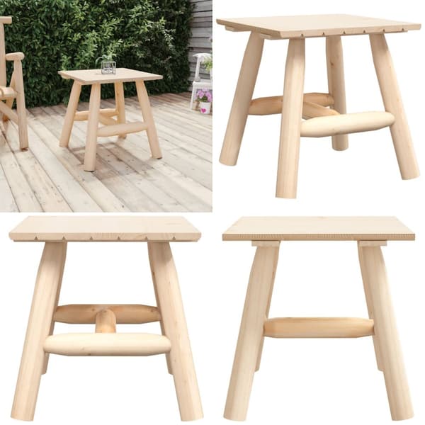 Sidebord 49x49x50 cm massivt grantræ - Sidebord - Sideborde - Home & Living