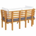 Pikkukuva 6 / 8: 2-istuttava Puutarhasohva tyynyillä täysi akasiapuu - Puutarhasohva - Puutarhasohvat - Home & Living