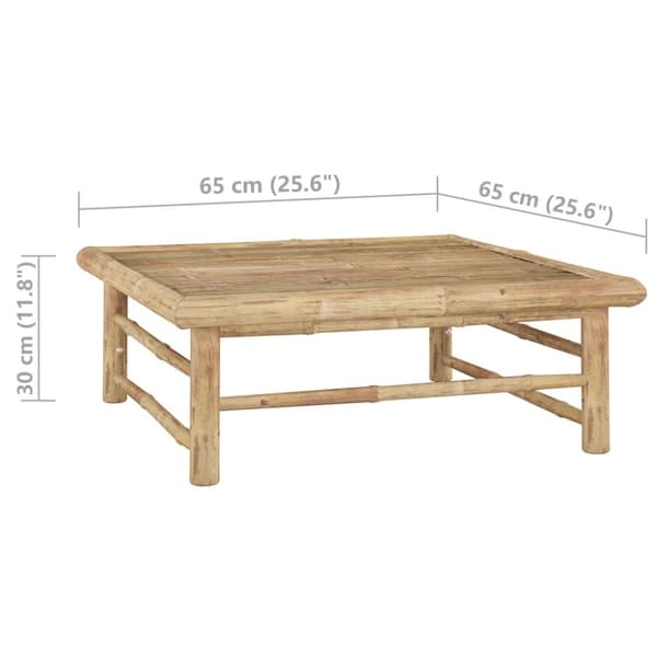 Havebord 65x65x30 cm bambus - Havebord - Haveborde - Home & Living
