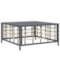 Miniatyrbillede 3 af 6: Havebord 70x70x34 cm polyrattan antracitgrå - Havebord - Haveborde - Home & Living