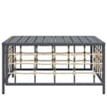 Miniatyrbillede 4 af 6: Havebord 70x70x34 cm polyrattan antracitgrå - Havebord - Haveborde - Home & Living