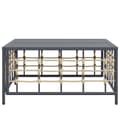 Miniatyrbillede 5 af 6: Havebord 70x70x34 cm polyrattan antracitgrå - Havebord - Haveborde - Home & Living