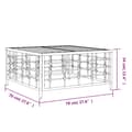 Miniatyrbillede 6 af 6: Havebord 70x70x34 cm polyrattan antracitgrå - Havebord - Haveborde - Home & Living