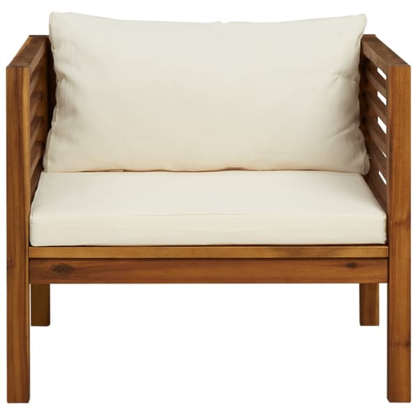 Sofasæt til haven 2 dele med cremehvide hynder akacietræ - Havesofasæt - Sofasæt Til Haven - Home & Living