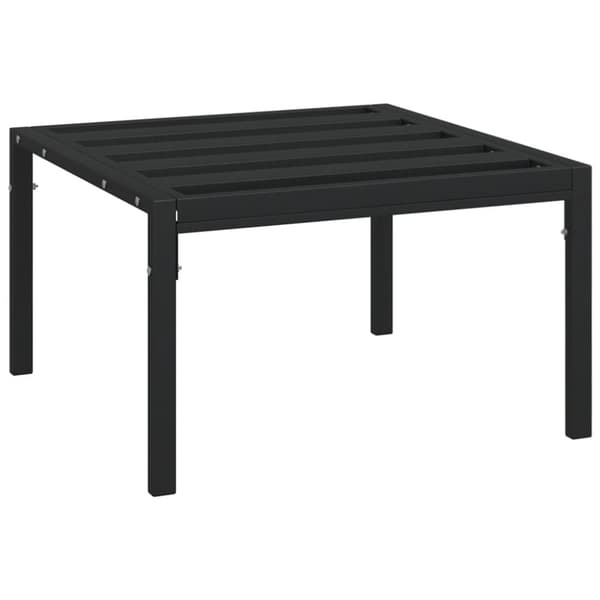 Puutarhasohvapöytä musta 60x60x35 cm teräs - Puutarhapöytä - Sohvapöytä Ulos - Home & Living