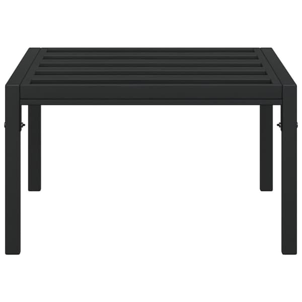 Puutarhasohvapöytä musta 60x60x35 cm teräs - Puutarhapöytä - Sohvapöytä Ulos - Home & Living