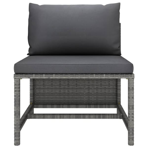 Sofasæt 5 dele med hynder polyrattan grå - Havesofasæt - Havesofa - Home & Living