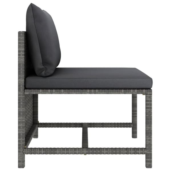 Sofasæt 5 dele med hynder polyrattan grå - Havesofasæt - Havesofa - Home & Living