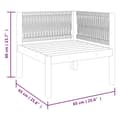 Pikkukuva 9 / 9: Puutarhan kulmasohva tyynyillä täysi akasiapuu - Puutarhasohva - Puutarhasohvat - Home & Living