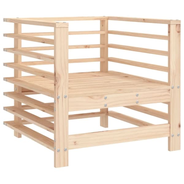 Havestole med hynder 2 stk. Massivt fyrretræ - Havestol - Havestole - Home & Living