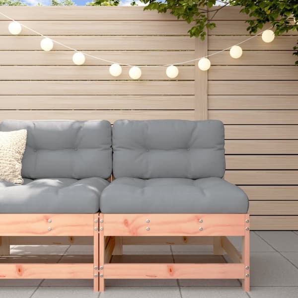 Midtermodul med hynder massivt douglasgran - Midtermodul Til Havesofa - Midtermoduler Til Havesofa - Home & Living