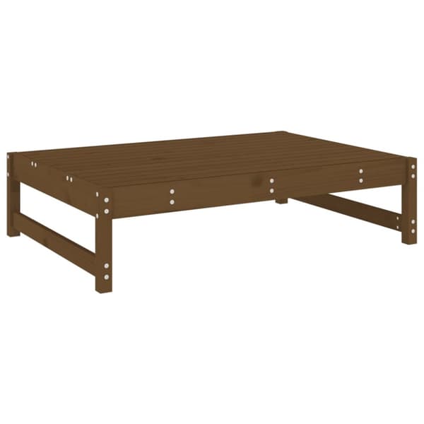 Udendørs fodskammel 120x80 cm massivt fyrretræ honningbrun - Haveskammel - Haveskamler - Home & Living