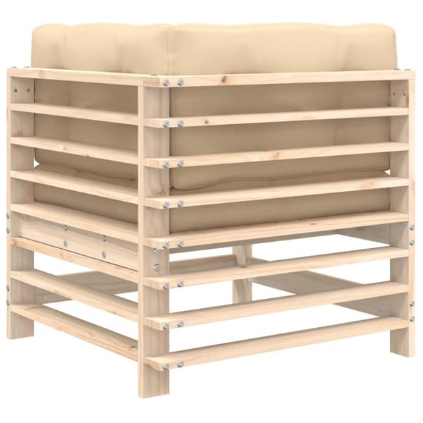 Hörnsektion till soffa med dynor massiv furu - Hörnsoffa - Hörnsoffor - Home & Living