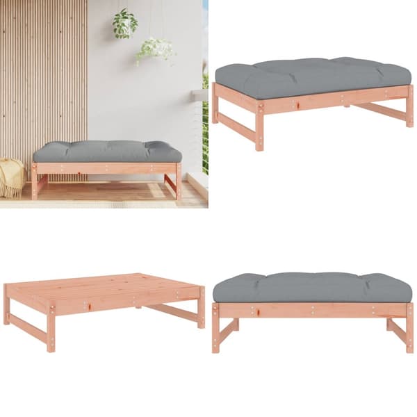 Udendørs fodskammel 120x80 cm massivt douglasgran - Haveskammel - Haveskamler - Home & Living