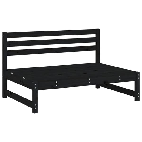 Keskisohva musta 120x80 cm täysi mänty - Keskisohva - Keskisohvat - Home & Living