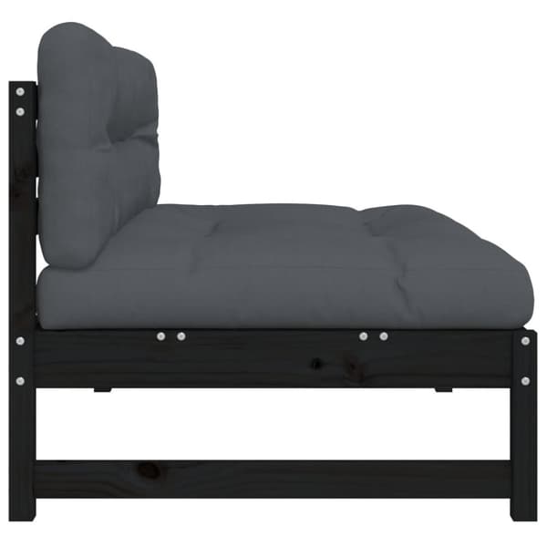 Keskisohva musta 120x80 cm täysi mänty - Keskisohva - Keskisohvat - Home & Living