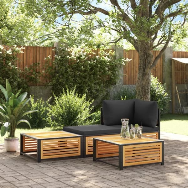 vidaXL havebord 68x68x30 cm massivt akacietræ