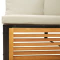 Miniatyrbild 9 av 10: vidaXL Trädgårdssoffa med dynor 2-sits massivt akaciaträ