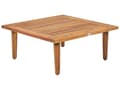 Miniatyrbild 9 av 11: Trädgårdssoffgrupp Off-White Dynor Certifierat Akaciaträ Modern Utomhus 4-sits Fåtöljer 1 Bord