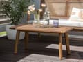 Miniatyrbild 4 av 11: Trädgårdssoffgrupp Ljust Certifierat Akaciaträ Ljusbeige Dynor 4-sits Modern Design Utomhus Samtalsgrupp