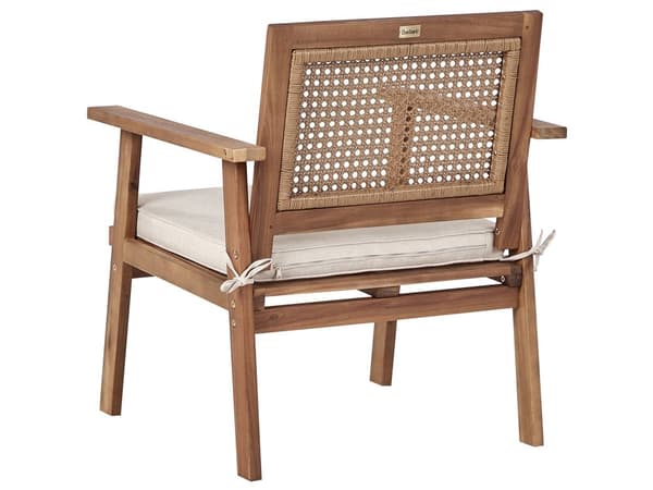 Trädgårdssoffgrupp Ljust Certifierat Akaciaträ Ljusbeige Dynor 4-sits Modern Design Utomhus Samtalsgrupp