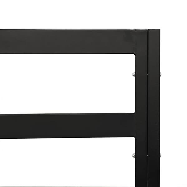 Trädgårdsstol med grå dynor 68x76x79 cm stål