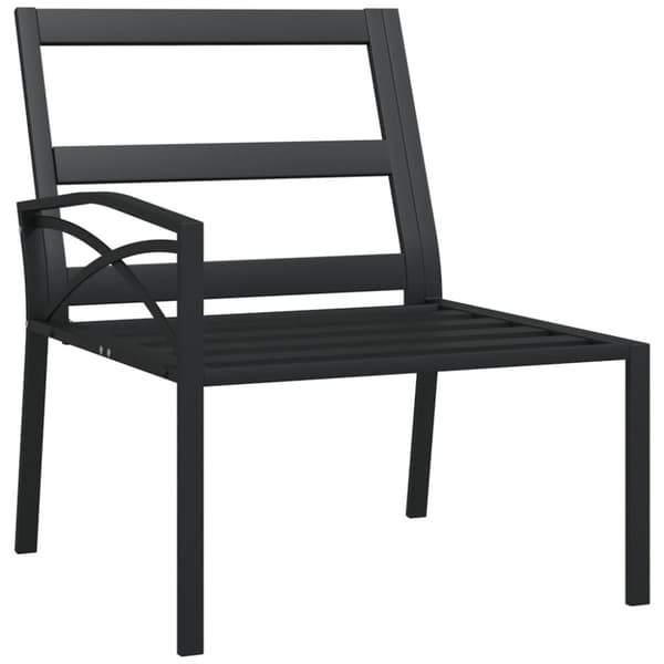 Trädgårdsstolar med grå dynor 2 st 62x75x79 cm stål