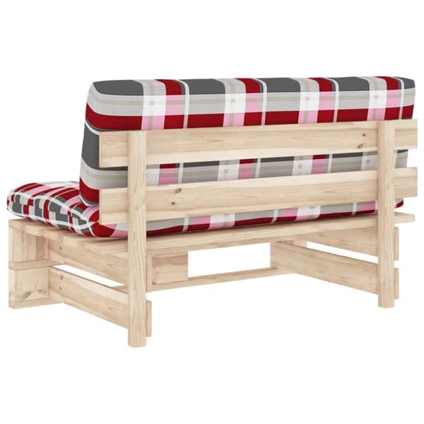 Mittensektion till pallsoffa impregnerad furu