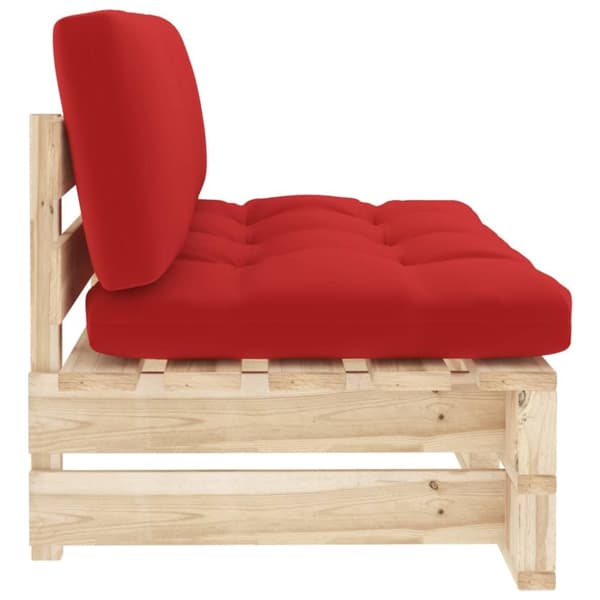Mittensektion till pallsoffa impregnerad furu