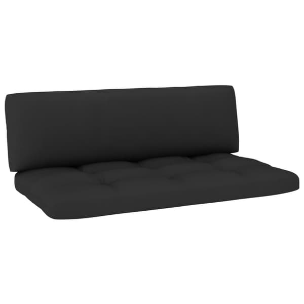Mittensektion till pallsoffa vit impregnerad furu