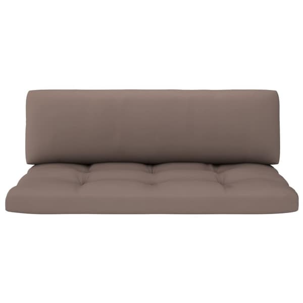 Mittensektion till pallsoffa vit impregnerad furu