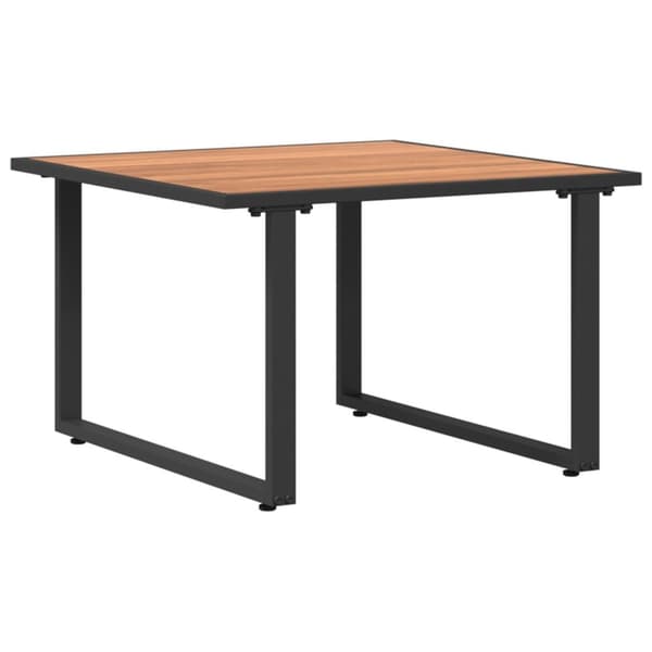 vidaXL Brun Hage Kaffebord 55x55x35 cm DPC og Stål