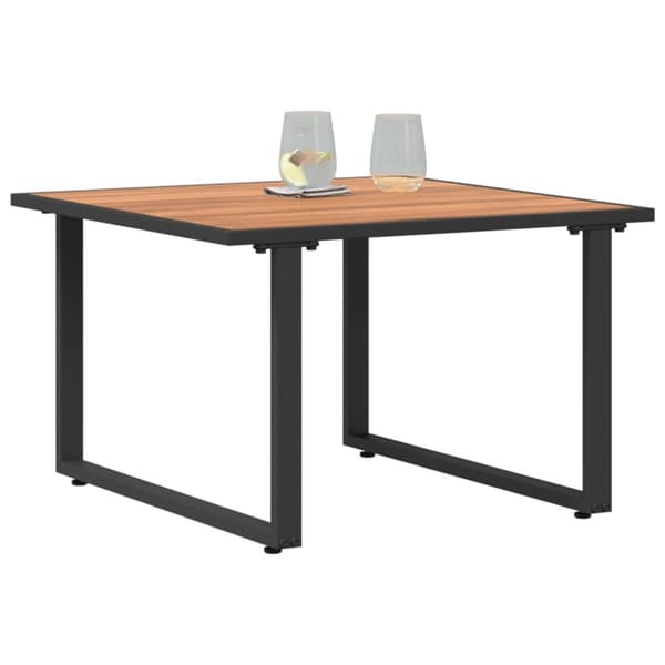 vidaXL Brun Hage Kaffebord 55x55x35 cm DPC og Stål