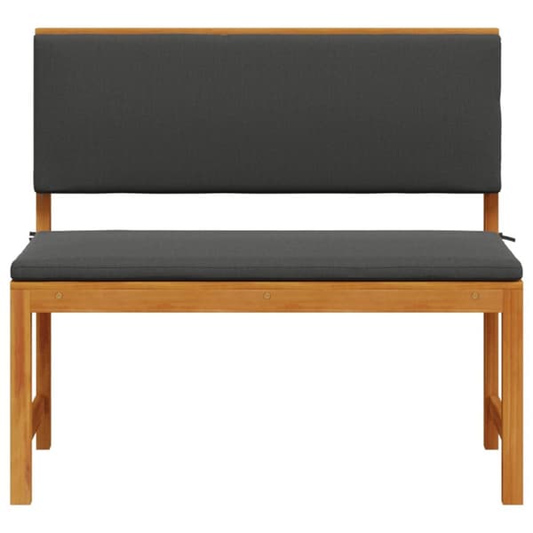 vidaXL Hagebenk med puter 100x50x91 cm Solid Akasietre