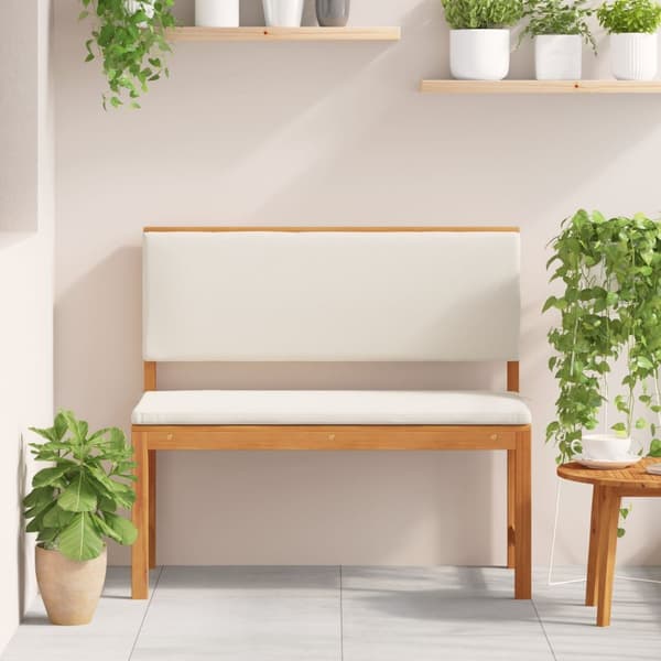 vidaXL Puutarhapenkit Tyynyillä 100x50x91 cm Kestävä Akasia