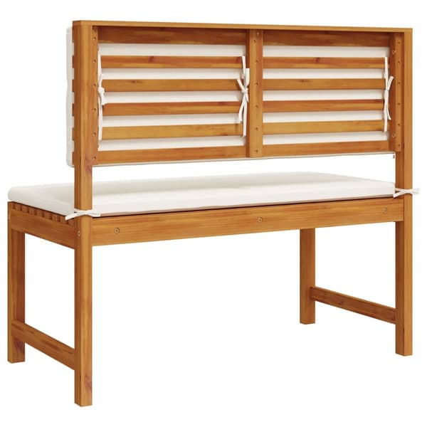 vidaXL Puutarhapenkit Tyynyillä 100x50x91 cm Kestävä Akasia